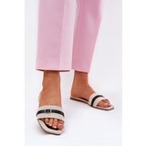 Boto Flat Ladies Slippers With Strap And Buckle Beige Zilina | shoptok.hr
