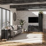 Støraa Črna kovinska omarica 100x64x40 cm Mission District – | Shoptok.si