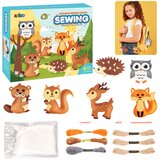 Creative Set of Embroidery Felt Forest Animals 6pcs Cene