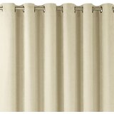  Curtain MILANA color beige style classic golden gold metal eyelets chenille 140x225 HOMEDE | shoptok.hr