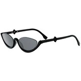Fendi Diamonds Black Oval Sunglasses ONE SIZE (53) Črna/Siva Cene