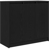 vidaXL Komoda crni hrast 85x34x76 cm konstruirano drvo | shoptok.hr