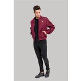 Urban Classics Diamond Quilt Nylon Jacket Burgundy Cene