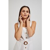 Moodo Women's summer dress with buttons - white | shoptok.hr
