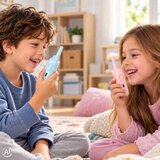 Dječji walkie-talkie s kamerom i video funkcijom plavo-ružičasti | shoptok.hr