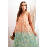 Kesi Włoski Women's sleeveless viscose dress apricot | shoptok.hr