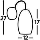XXXL STENSKA LED-SVETILKA Cyclone /414 lm/3000 K/230 V/ | Shoptok.si