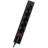 Tracer Produzni kabl 1.5m 5 uticnica sa prenaponskom zastitom i prekidacem crni TRALIS46843 | Eponuda.com