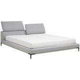 Livetastic OBLAZINJENA POSTELJA 181 cm x 201 cm , les, kovina, tekstil siva | Shoptok.si
