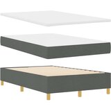  Krevet s opruga kutije Tamno siva 200 x 120 cm tkanina | shoptok.hr