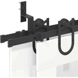 vidaXL Pribor za klizna vrata 183 cm čelični crni | shoptok.hr