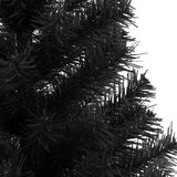 vidaXL Božično drevo med 150 LED z stojalom Črna 150 cm PVC | Shoptok.si