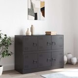  Komoda crna 99 x 39 x 73 cm čelična | Eponuda.ba