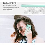 Onasi Silikonski ovitek Liquid Ring za Samsung Galaxy S22 5G - mint | Shoptok.si