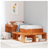 vidaXL Noćni ormarić sa stolom voštano smeđi 222x122x75 cm od borovine | shoptok.hr