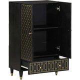  Visoka komoda 60 x 33 x 100 cm od masivnog drva manga | shoptok.hr