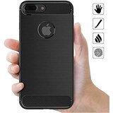 Techsuit Carbon Silicone maska za iPhone 7 Plus - crna | shoptok.hr