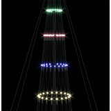 vidaXL LED božićno drvce Šareni 138.5 x 138.5 x 399 cm Metal | shoptok.hr