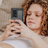 Techsuit Carbon Silicone maska za Honor 200 Lite – crna | shoptok.hr