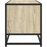vidaXL TV omarica sonoma hrast 80x34,5x40 cm inženirski les in kovina | Shoptok.si