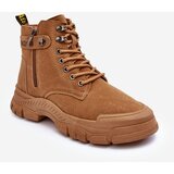 Boto Women's Suede Lined Fur-Lined Boots Trapper Camel Jailina | Shoptok.si
