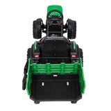 Traktor na akumulator s prikolico Titanium - zeleni | Shoptok.si