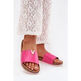 Boto Ladies sandals on cork platform with decorative detail fuchsia Vessira | ePonuda.com