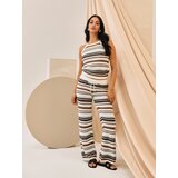 Sinsay Pamučne pletene hlače u prugama | shoptok.hr