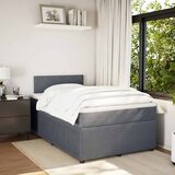  Krevet box spring s madracem tamnosivi 120 x 190 cm baršun | shoptok.hr