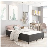  Boxspring postelja temno siva iz blaga 120x200 cm | Shoptok.si
