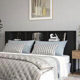 Maison Chic vzglavna omarica - nočna omarica - posteljna omarica črna 220x18,5x104,5 cm, (21705204) | Shoptok.si