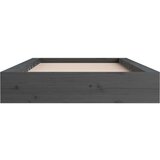  Posteljni okvir siv 135x190 cm 4FT6 trden les, (20739628) | Shoptok.si