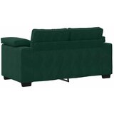  Dvodijelni set sofa s jastucima, tamnozeleni baršun | Shoptok.si