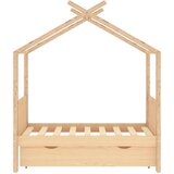 vidaXL Okvir za dječji krevet s ladicom 70x140 cm od masivne borovine | shoptok.hr