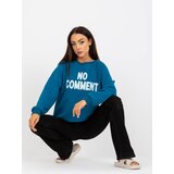RUE PARIS Sweatshirt-RV-BL-8076.13-sea | Shoptok.si