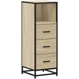 vidaXL Kopalniška omarica sonoma hrast 35x37,5x100 cm inženirski les | Shoptok.si