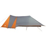 Tipi šator s krovom Siva i narančasta 660 x 456 x 200 cm taft | Eponuda.com