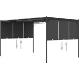  Vrtna sjenica s bočnim zastorom 4 x 3 x 2,25 m antracit | shoptok.hr