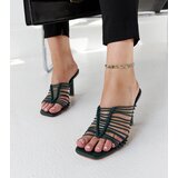 Gemre Dark green heeled mules Borna | shoptok.hr