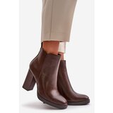 Boto Insulated Women's Heeled Boots Eco Leather Dark Brown Teresine | shoptok.hr
