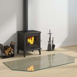 Staklena ploča za kamin šesterokutna 120 x 60 cm | shoptok.hr