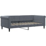 vidaXL Dnevni krevet s madracem tamno sivi 90x190 cm baršun | shoptok.hr