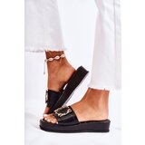 S. BARSKI Women's Fashionable Leather Slippers Black Adaline | shoptok.hr