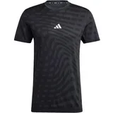 Adidas Funkcionalna majica 'Gym+' siva / črna / bela