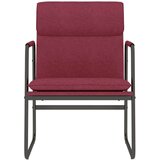  Ležaljka crvena boja vina 55 x 64 x 80 cm od tkanine - boja crnog vina 1 | shoptok.hr