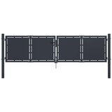  Vrtna vrata Čelik 300x100 cm Antracit | shoptok.hr