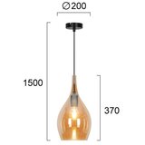  Luster na kablu NEXT 1xE27/40W/230V narandžasta/crna | Eponuda.com