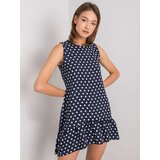 RUE PARIS Dress-WN-SK-700.71-navy blue Cene