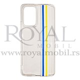  silikonska futrola clear clein za realme C25 plavo-zuta Cene