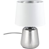 Eglo Manalba 1 stolna/1, e14, bijela/srebrna/keramika/tkanina | shoptok.hr